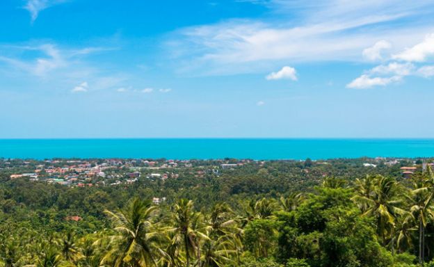 Modern 3 Bedroom Sea view Pool Villa on Lamai