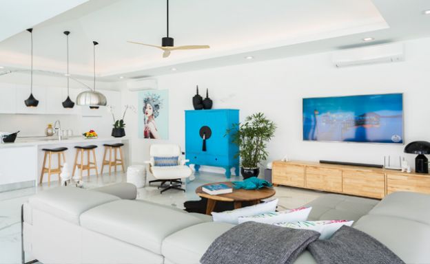 Beautiful 3 Bed Beachfront Villa For Sale on Laem Set