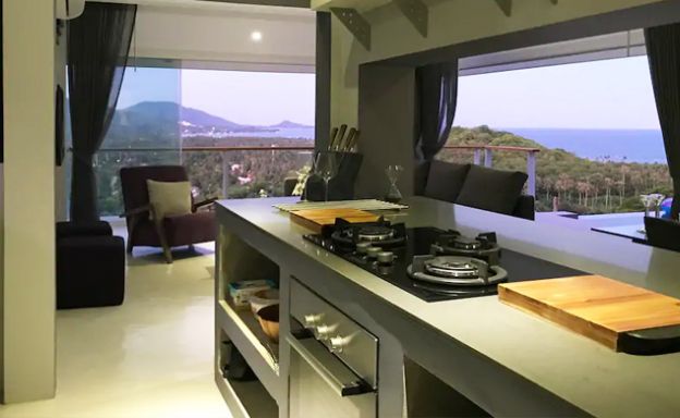 Sunset Sea view 3 Bedroom Luxury Villa in Laem Set