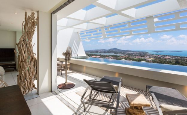 Serene Sea view 3 Bed Luxury Villa on Chaweng Hills