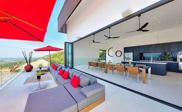 Iconic 6 Bed Luxury Sea view Villa Resort in Bophut