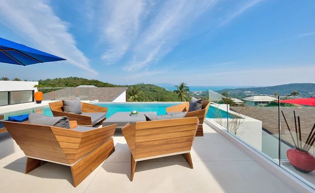 Iconic 6 Bed Luxury Sea view Villa Resort in Bophut