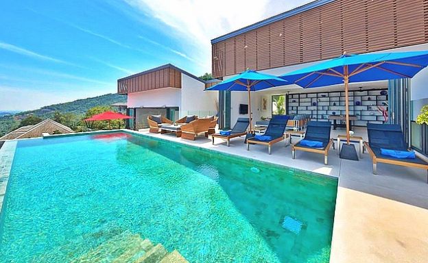 Iconic 6 Bed Luxury Sea view Villa Resort in Bophut