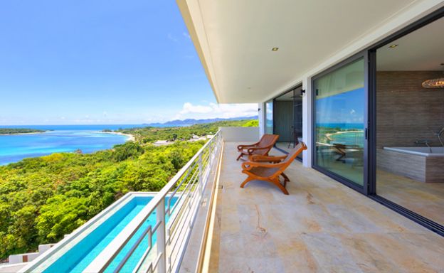 Chic 4 Bed Luxury Zen Sea view Villa in Choeng Mon