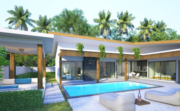 Spacious New Modern 2-3 Bedroom Pool Villas in Lamai