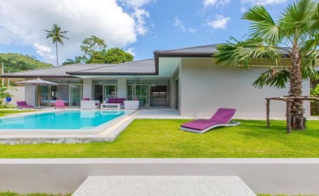 New Modern 3 Bed Private Pool Villa in Tranquil Lamai