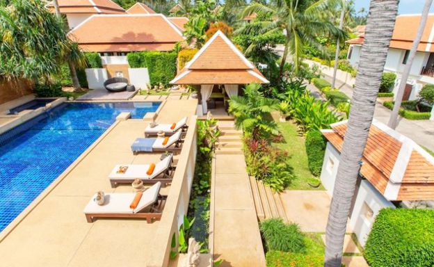 Palatial Tropical 4 Bed Pool Villa by Bangrak Beach