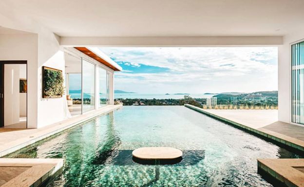 New Luxury 4 Bed Sea view Villas on Bophut Hillside
