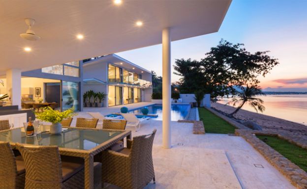 New Beachfront 3 Bed Luxury Villa on Bophut Beach