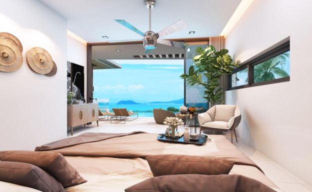 New Ultra Modern Sea View 3 Bed Villas in Bophut Hills