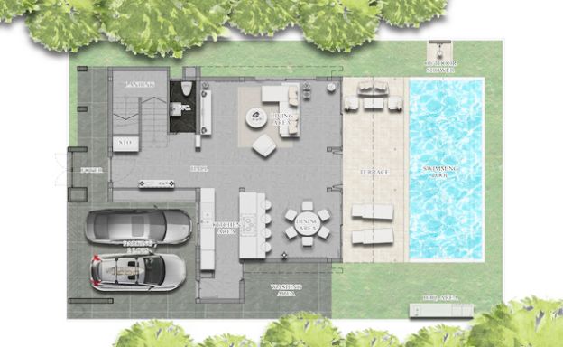 Contemporary 3 Bed Pool Villas for Sale in Chaweng