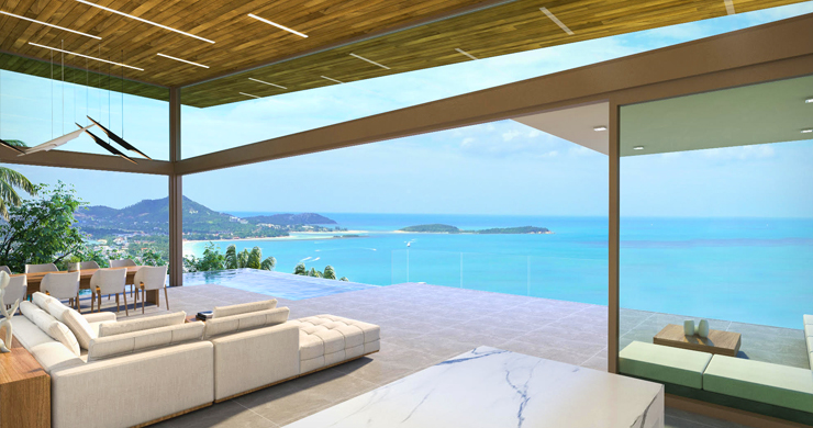 Contemporary 3-Bed Sea view Villas by Chaweng Noi-2