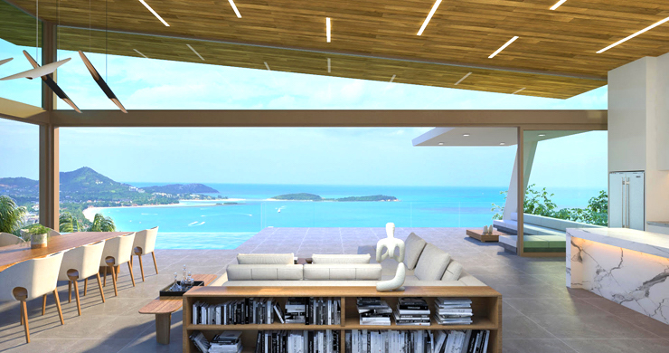 Contemporary 3-Bed Sea view Villas by Chaweng Noi-3