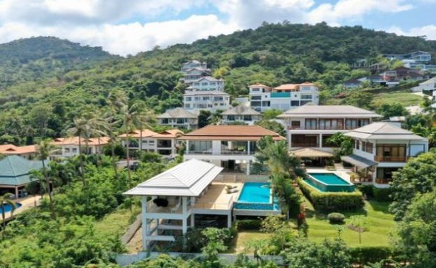 Tropical 5 Bedroom Sea-view Villa on Bophut Hills