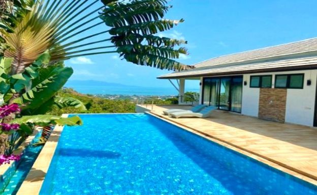 Tropical 5 Bedroom Sea-view Villa on Bophut Hills