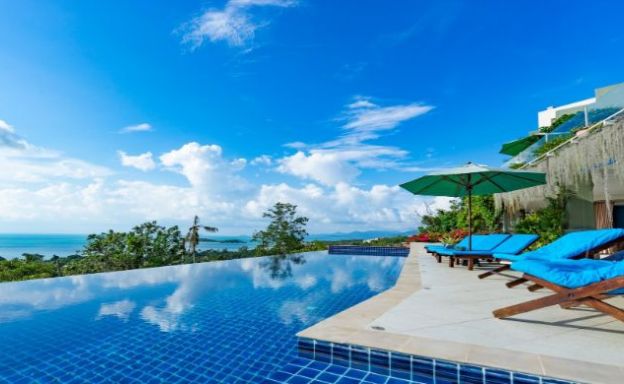 Charming 7 Bed Tropical Sea view Villa in Choeng Mon