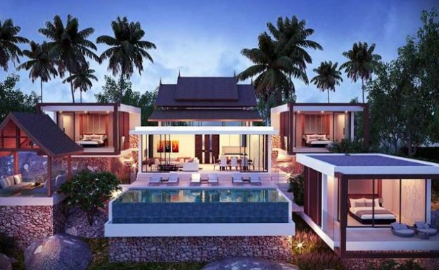 Asian Style Luxury 3 Bedroom Villa for Sale in Lamai