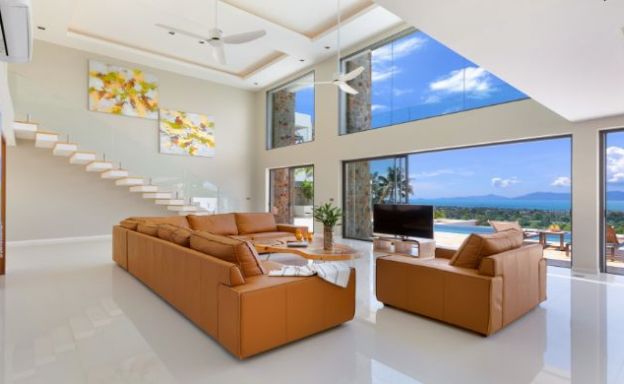 Luxury 4-5 Bedroom Sea View Villa in Bophut Hillside