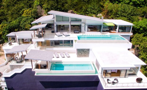 Pristine 4 Bed Luxury Sea View Villa in Chaweng Noi