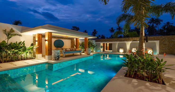 Luxury 3 Bed Bali Sea View Villas for Sale in Bophut-20