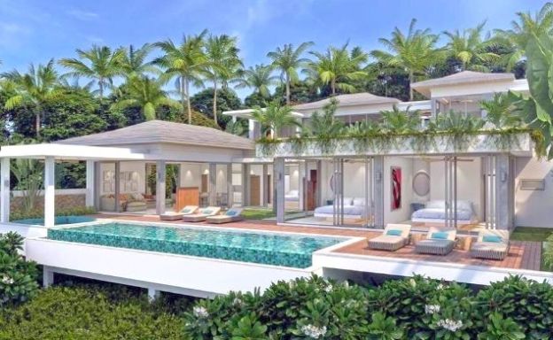 Luxury 3 Bed Bali Sea View Villas for Sale in Bophut