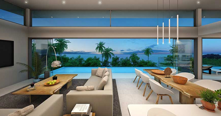 New Luxury 3-Bed Sea view Villas on Chaweng Noi Bay-16
