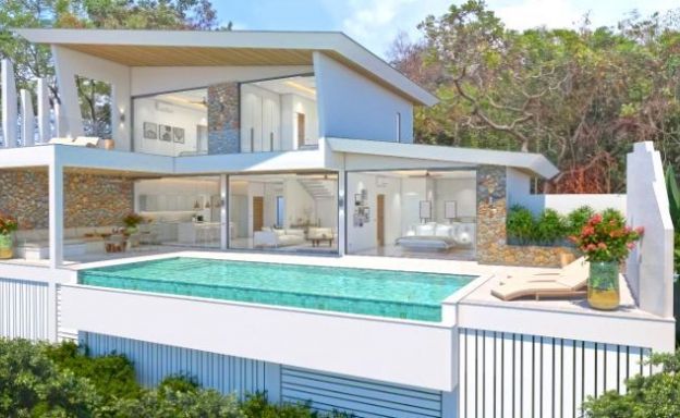 Contemporary 3 Bed Luxury Sea View Villas in Bophut
