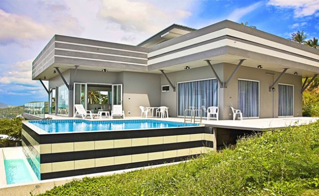 Modern 3 Bedroom Luxury Sea-view Villa in Bophut