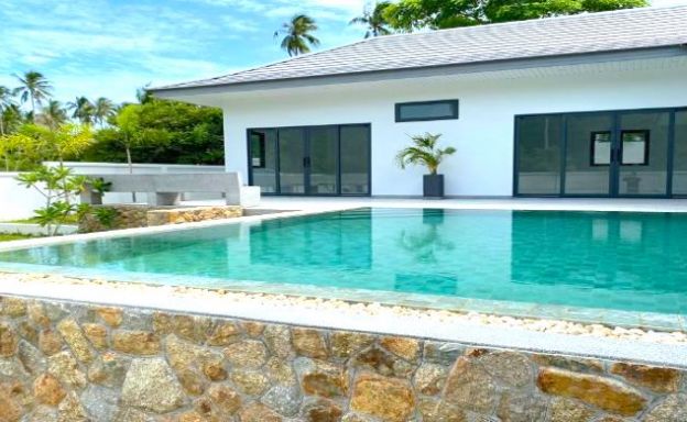 New 3 Bedroom Tropical Pool Villas in Maenam