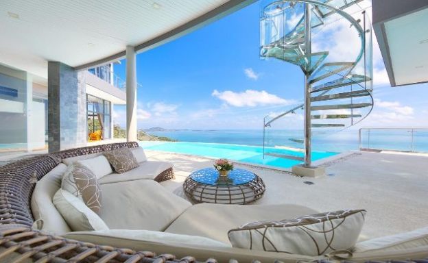 Spectacular Sea View Pool Villa on Chaweng Noi Peak