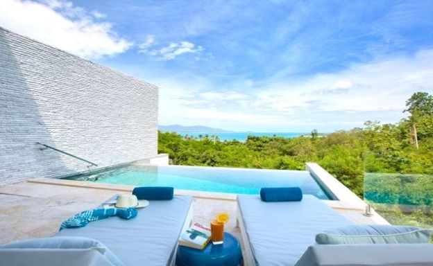 Contemporary 4 Bed Luxury Sea view Villa in Plai Laem
