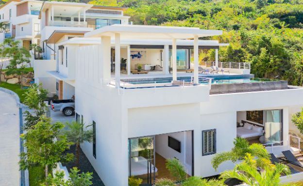 Sleek Designer 4 Bedroom Sea View Villa in Bophut