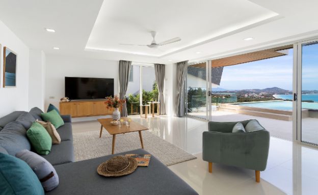 Luxury 3 Bedroom Sea View Pool Villa in Chaweng Noi