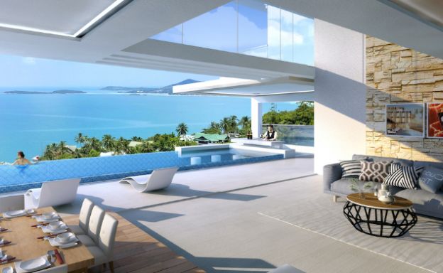 Luxury 3 Bedroom Sea View Pool Villa in Chaweng Noi