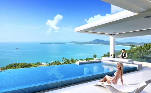 Luxury 3 Bedroom Sea View Pool Villa in Chaweng Noi