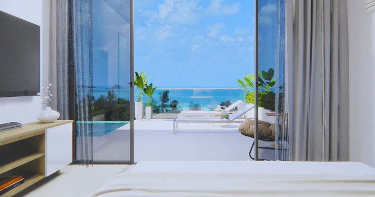 New 3 Bed Sea View Luxury Pool Villas in Bophut-12