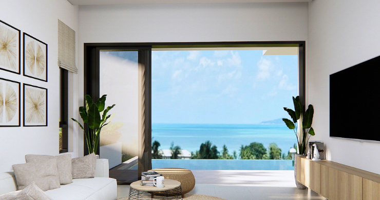 New 3 Bed Sea View Luxury Pool Villas in Bophut-13