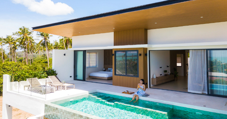 New 3 Bed Sea View Luxury Pool Villas in Bophut-3