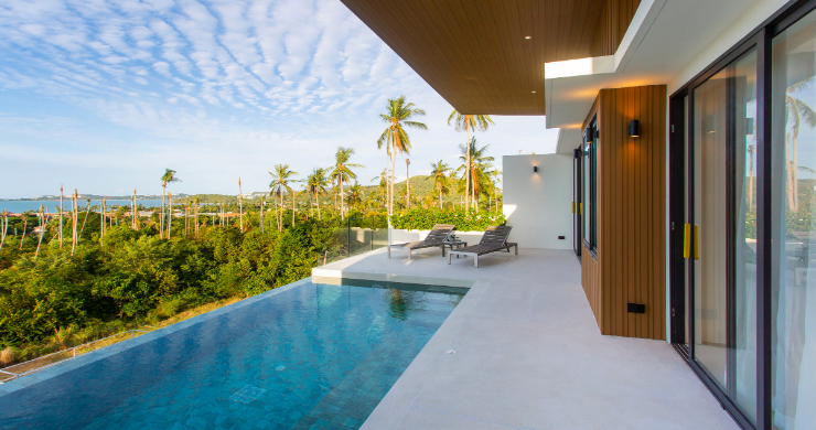 New 3 Bed Sea View Luxury Pool Villas in Bophut-4