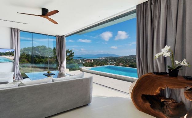 Unique 5 Bedroom Luxury Sea View Villa in Plai Laem