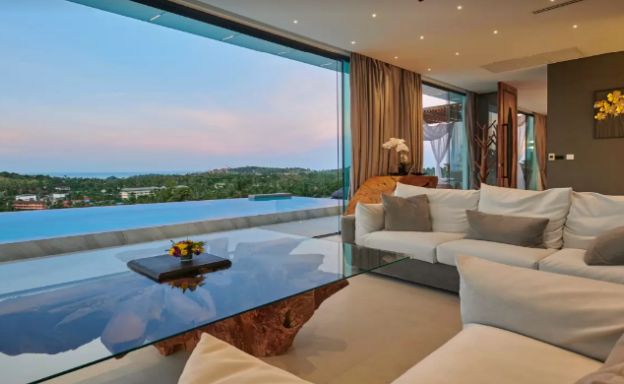 Unique 5 Bedroom Luxury Sea View Villa in Plai Laem