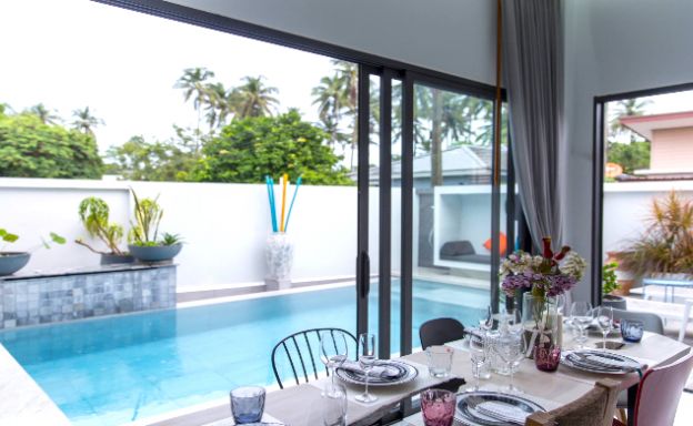 Modern 3 Bed Pool Villa Close to Maenam Beach