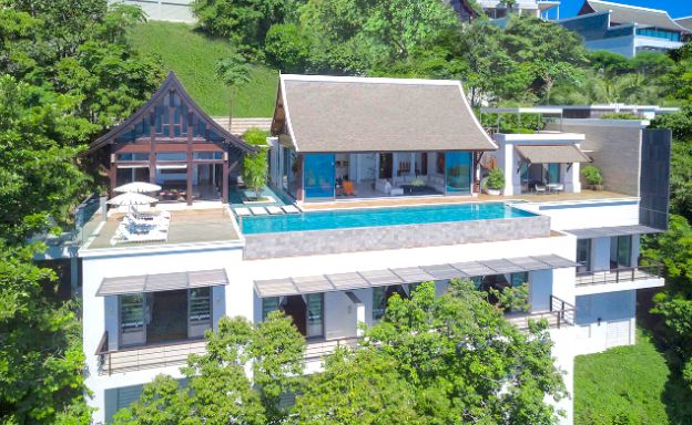 Luxury 5 Bed Sea View Beachside Villa in Phuket