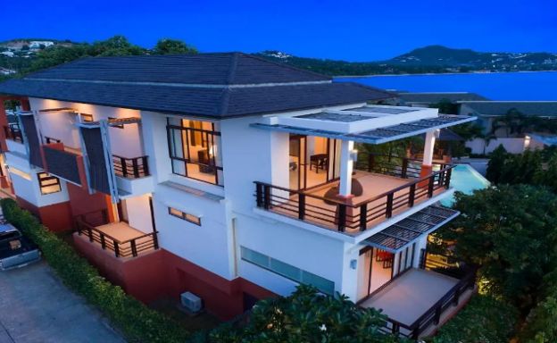 Elegant 4 Bedroom Luxury Sea View Villa in Plai Laem