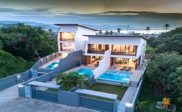 Modern 3 Bedroom Sea View Pool Villas in Plai Laem
