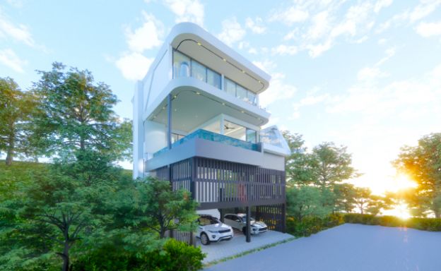 Luxury 3 Bed Sea View Villa Project in Chaweng Noi