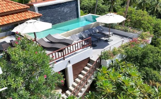 Tropical 4 Bedroom Sea-view Villa In Chaweng Hills