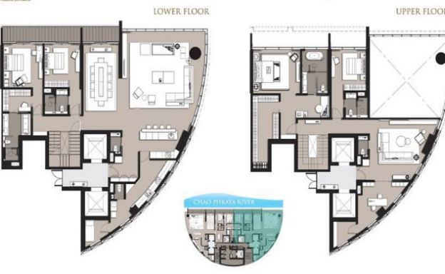 Luxury 4 Bedroom Riverside Residence in Bangkok