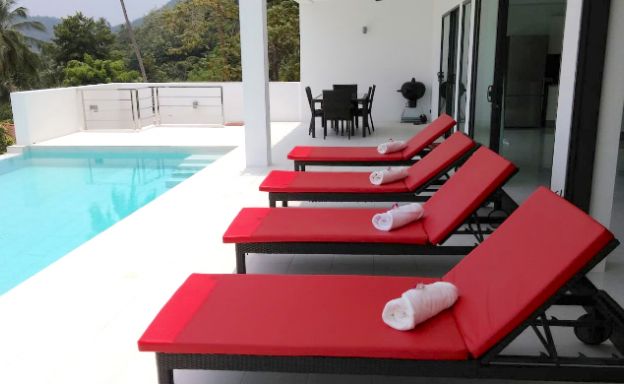 Modern 3 Bedroom Sea View Pool Villa on Chaweng