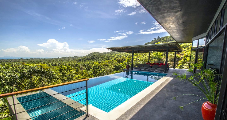 Tropical 3 Bedroom Sea View Villa in Koh Phangan-2